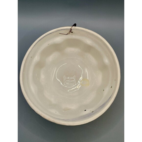 ABC Bassano Ceramic Hand Painted Floral Dessert Mold 1960s Vintage Decor Italy - Picture 7 of 8